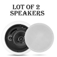 Lot Of (2) Pyle Pdpc8t In-ceiling Enclosed Speaker System W/70v Transformer on sale Lot Of (2) Pyle Pdpc8t In-ceiling Enclosed Speaker System W/70v Transformer on sale