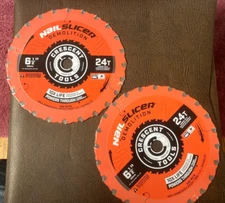Two (2) Crescent 6-1/2" x 24T Nail Slicer Demolition Circular Saw Blades