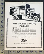 1913 PEERLESS MOTOR CAR TRUCK RUMFORD BAKING POWDER CHEMICAL WORKS AD FC7195