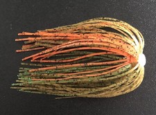 Bass Jig Skirts - Lot Of 10 - Color Pumpkin Orange - Tournament Quality