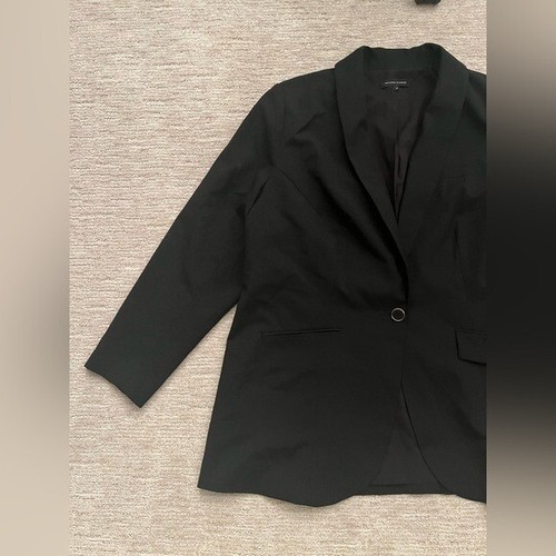 UNIVERSAL STANDARD Rio Wollblazer mit einem Knopf schwarz 18-20 - Bild 4 von 5