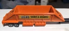 Hot Wheel 1:64 Steering Rig Bob's Sand & Gravel Trailer Orange Vintage Original