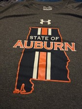 Under Armour Auburn Tigers XL Gray Shirt NCAA Fan Apparel Loose Fit