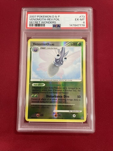 Venomoth graded PSA 6 for sale on eBay