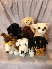 Ganz Webkinz Plush Stuffed Dogs No Codes Lot - Rottweiler Collie Lab Dalmatian 7