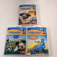 Lot of 3 VTECH V Reader Game Cartridges w Cases Kung Fu Panda 2
