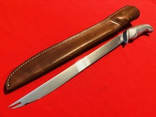 Rare Gerber Abercrombie & Fitch Camp Knife w/ Original Sheath!