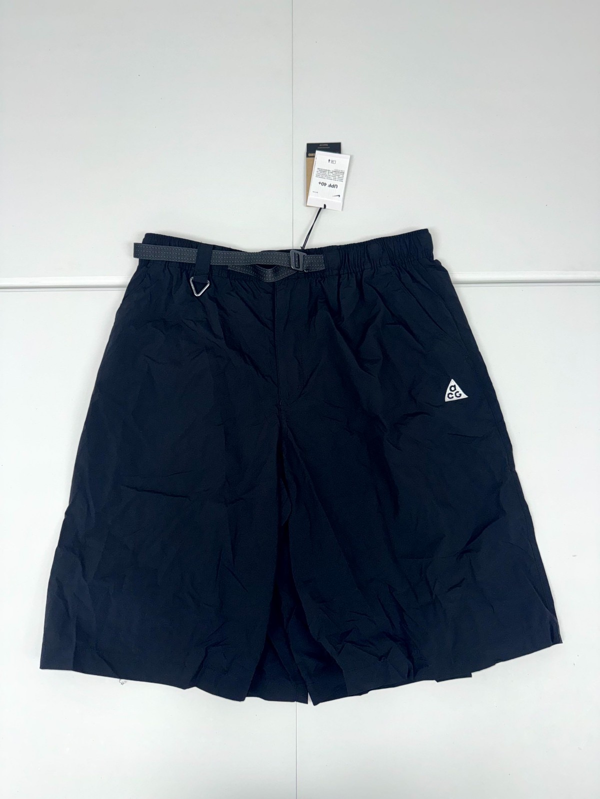 Nike ACG Orb Weaver Shorts Mens Large Black UV Repel Oversized HJ2887-010
