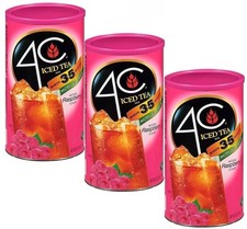 3 Pack - 4C 35 QT Raspberry Iced Tea Mix 82.6 oz.