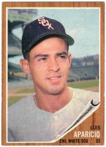 1962 Topps #325, HOFer Luis Aparicio, Chicago White Sox , baseball card ...