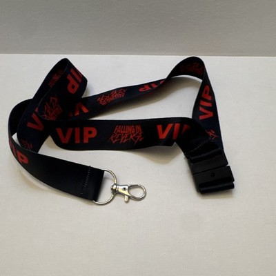 Falling In Reverse VIP Lanyard Black/Red with Clip Music Original