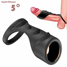 Reusable-Penis-Extender-Enlarger-Extension-Sleeve-Bigger-Girth Enhancer for Male