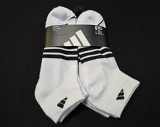 Adidas Mens Sport Designer Logo Moisture Wicking 6 Pack Low Cut Socks SZ 8-12