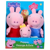 Peppa Pig Peppa George Evie PlüSch Kuscheltier 3Er Pack Ab 3 Jahren+
