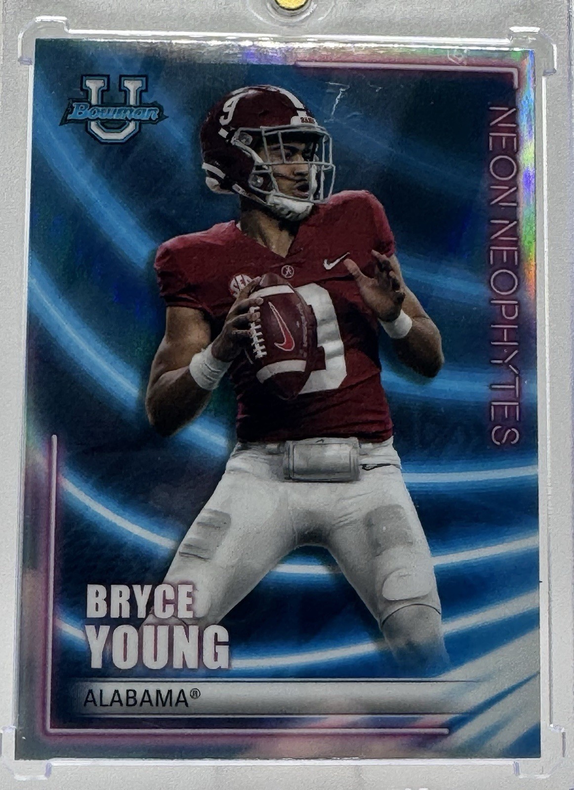 Bryce Young #NN-3 2022 Bowman's Best University Neon Neophytes Insert Panthers