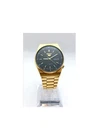 Seiko 5 6309-6020 A5 Automatic Gold Tone Day Date Watch 35.5mm Black Dial 180mm