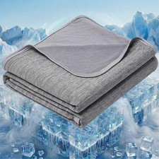 Cooling Blanket for Hot Sleepers - Summer Blanket Thin Lightweight for Bed, Q...