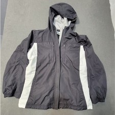 Vintage Y2K Nike Running Windbreaker Swoosh Full Zip Jacket Youth Small 4-6