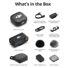 DJI Mic 3 400m/1312ft Wireless Lavalier Microphone 1 Transmitter and 1 Receiver