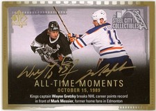 Wayne Gretzky Mark Messier 2015 SP Authentic All-Time Moments Autograph Card 155