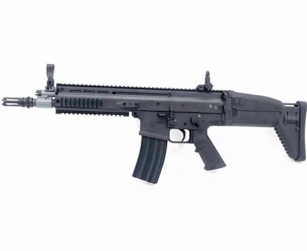 Full Size Black CYMA Scar L MK16 Electric Metal Gear 7mm-8mm Gel