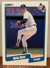 Fleer 1990 Fleer Base Set Nolan Ryan Texas Rangers #313 MLB Baseball Card