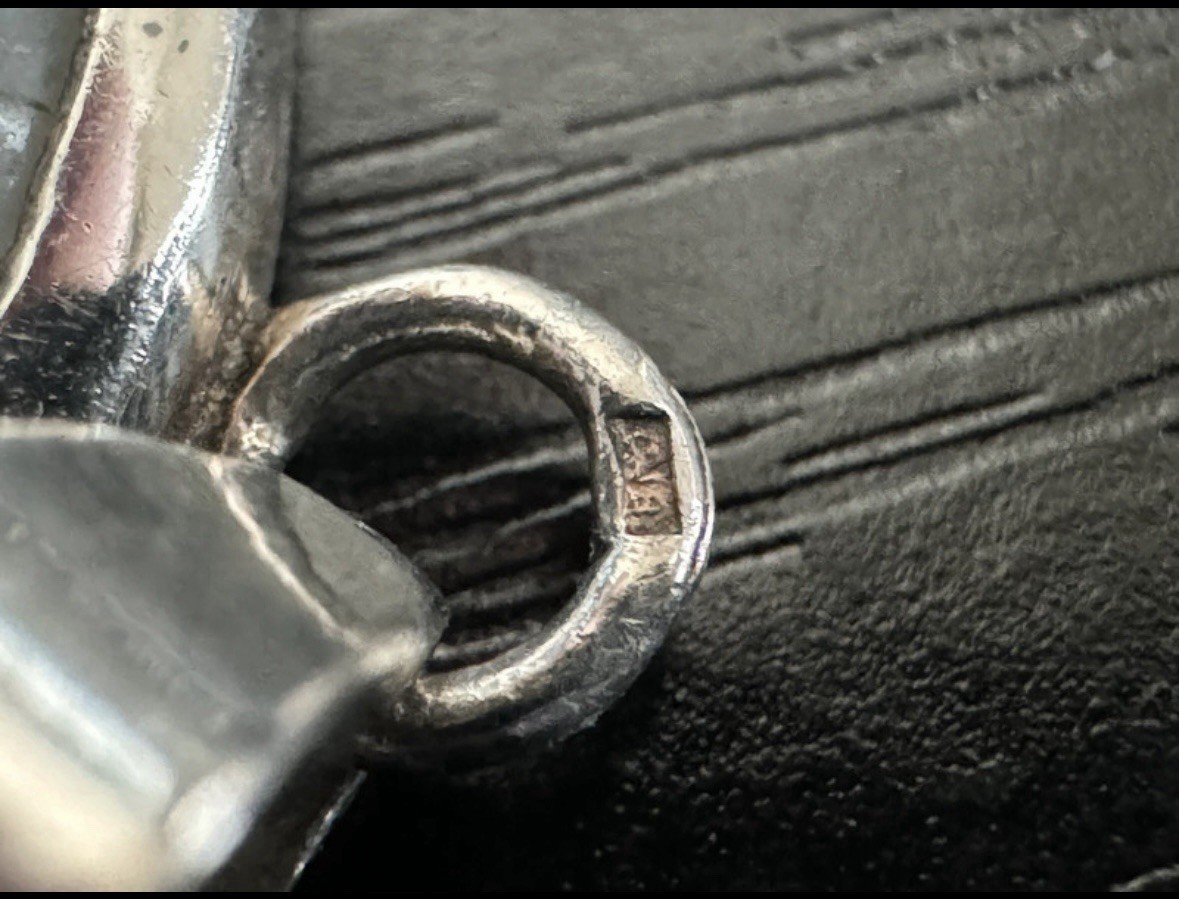 Solid 925 silver pendant gem stone with silver pl… - image 7