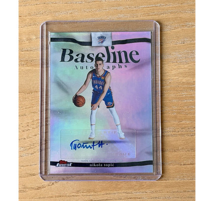 Topps Finest 2025-26 Nikola Topic Baseline Autographs Auto BA-NT OKC Thunder