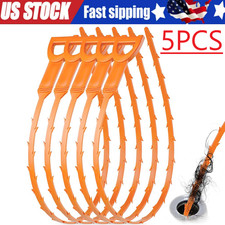 Drain Hair Cather 5 pcs 20 Inch Drain Snake Shower Drain Hair Trap Clog Remover