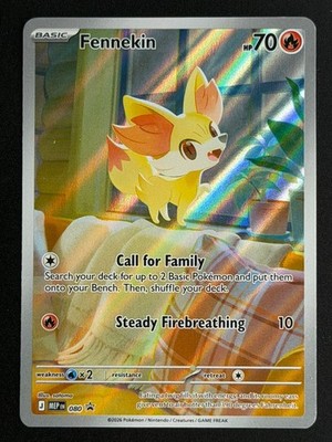 2026 Pokémon Mega Evolution Fennekin 080 AR Art Rare Full Art