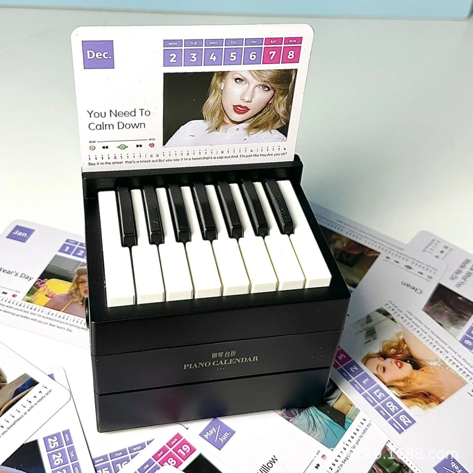 T-Swizzle Piano Calendar 2025 Music Sheets Toy Piano Included Berry Fanatics - Image 2 of 4