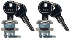 Jquad 2 Pack Keyed Alike Truck Tool Box Locks 2 - Alike Silver
