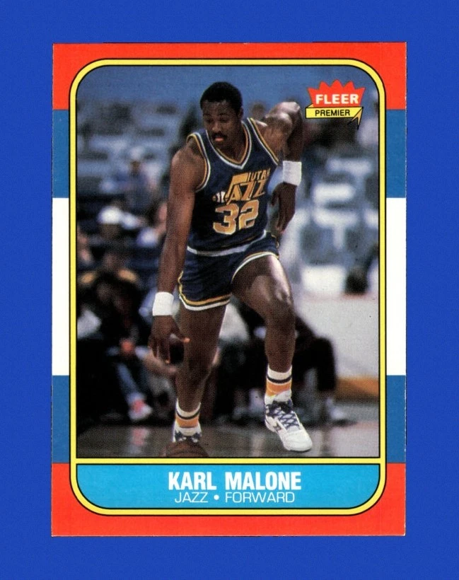 Fleer Karl Malone Basketball 1986-87 Season Sports Trading Cards