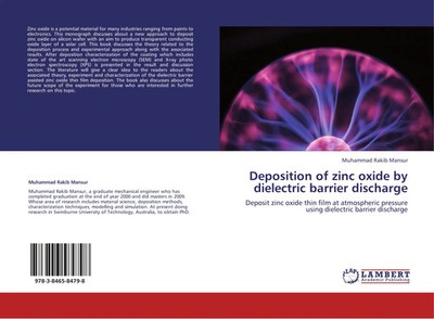 Muhammad Rakib Mansur | Deposition of zinc oxide by dielectric barrier discharge