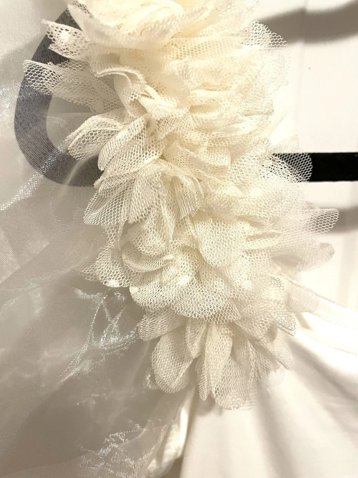 Body Intimately Free People con Tul Puff Manga Flor 3D, Nuevo con Etiqueta Foto 3 de 4