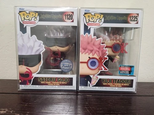 JJK Funko Pop Jujutsu Kaisen 1120 Satoru GOJO & 1225 YUJI ITADORI Exclusive