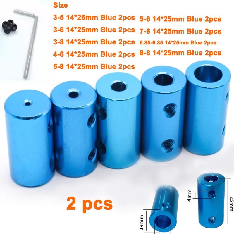 Kinds Size Aluminum Shaft Coupling Rigid Coupler Flexible Motor Connector Tool