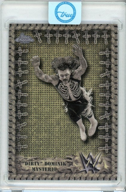 2025 WWE TOPPS CHROME DOMINIK MYSTERIO #TRT-34 CACTUS JACK SUPERFRACTOR 1/1