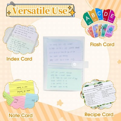 4x6 index card binder Amazon.com : SIYOMG 4x6 Index Cards Clear Plastic Holder Organizer Pouches  Book Binder, 2 Pack Cards Sleeve Storage Protector for School Office Study  Notes : Office Products
