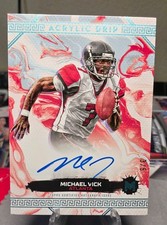 2024 Topps Motif Michael Vick Acrylic Drip Auto 🔥3/5🔥 SSP #AD-MV Falcons