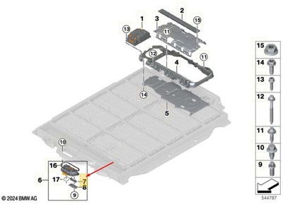 BMW iX I20 Sicherungskasten deaktivierend Hochvoltsystem 61278875698 NEU