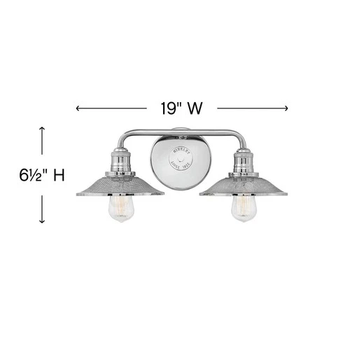 Hinkley Rigby 8 3/4"H Polished Nickel 2-Light Wall Sconce - Picture 5 of 9