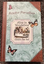 REUTTER PORZELLAN GERMANY CHILD'S MINIATURE ALICE IN WONDERLAND TEA SET NEW