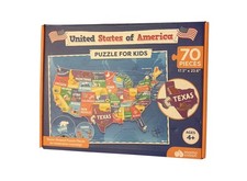 United States Puzzle for Kids - 70 Piece USA Map Puzzle 50 States with Capital
