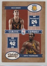 2010-11 Panini Classics Classic Combos Nate Thurmond Rick Barry #8 HOF 12gr