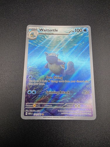 Pokémon TCG Wartortle 171/165 SV 151 Illustration Rare Holo English NM/M