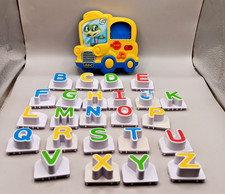 Leap Frog School Bus Fridge Phonics Alphabet Magnetic 24 Letters Incomplete