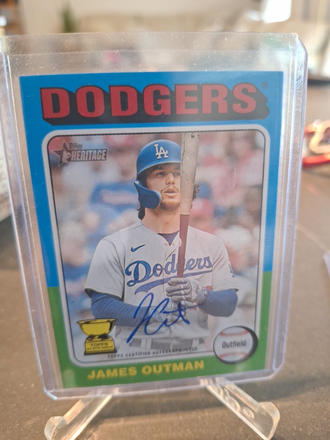 2024 Topps Heritage Real One Auto James Outman #ROA-JO Auto