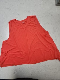 Canotta asimmetrica Free People Movement Tempo arancione bruciato. Donna taglia M.