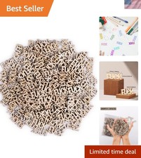 Creative 200-Pack Mini Wood Letters - Perfect for Gifts and Art Projects